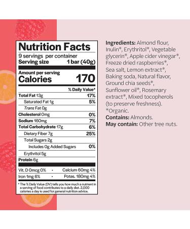 GOOD TO GO Soft Baked Bars - Raspberry Lemon, 9 Pack | Gluten Free, Keto, Paleo, Low Carb Snacks - Buy Online on SooperMarket.com