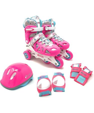 Chicago Skates Inline Training Combo Set Small Pink - Size J10-J13 - Buy Online on SooperMarket.com
