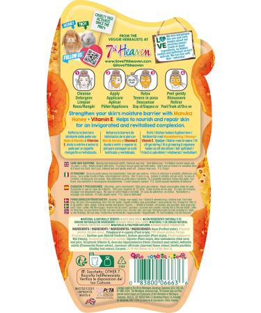 7th Heaven Manuka Honey Peel Off Face Mask with Vitamin E - Nourish and Renew - All Skin Types - Buy Online on SooperMarket.com