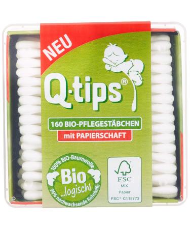 Q-tips organic care sticks cube box 1 pack (1 x 160 pieces)