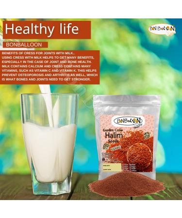 Organic Herbal Garden Cress Seed 500g - Lepidium Sativum for Agriculture & Health - Buy Online on SooperMarket.com