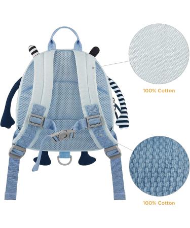 GAGAKU Mini Toddler Backpack for Boys 2-5 Years | Anti-Lost Preschool Backpack with Leash in Blue - Buy Online on SooperMarket.com