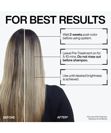 Redken Blondage High Bright Pre Treatment - Brightens Blonde Hair Instantly - Vitamin C Enhanced 8.5oz - Buy Online on SooperMarket.com
