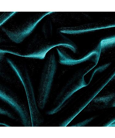 Stretch Velvet Hunter Green  Fabric by the Yard Cut by the Yard Hunter Green - Buy Online on SooperMarket.com