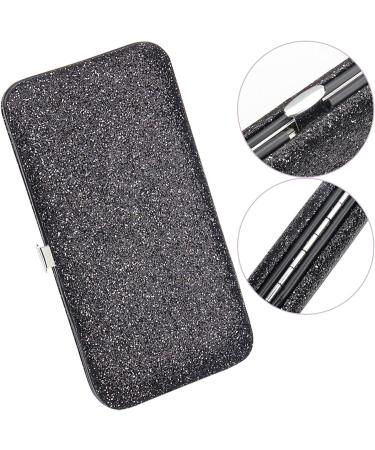 Tweezers Storage Cases Rectangle Eyelash Curler Protective Box Eyelash Tweezers Scissors Organizing Bags for Home Supplies Silver - Buy Online on SooperMarket.com