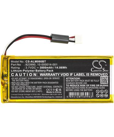 3800mAh 3.7V Battery Replacement for ADT Panel - Model 10-000014-001 823990 | International Shipping - Buy Online on SooperMarket.com