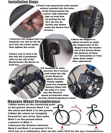 SOON GO Bike Speedometer - Wireless Waterproof Bicycle Computer with LCD Display for Accurate Speed Tracking & Multi-Function - Buy Online on SooperMarket.com