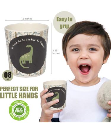 BeeBon Beauty Home Eco-Friendly Bamboo Kids Cups 8 Oz - Set of 4 - Buy Online on SooperMarket.com
