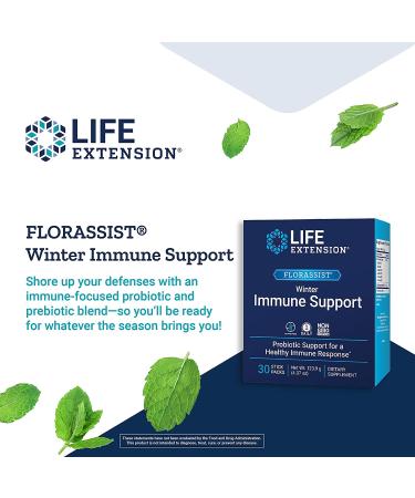 Life Extension FLORASSIST Winter Immune Support - 30 Stick Packs for Optimal Health - Buy Online on SooperMarket.com