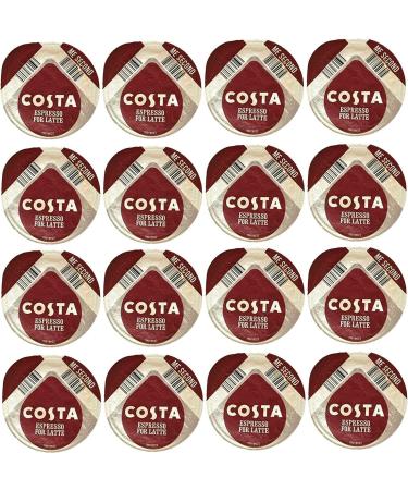 50 x Tassimo Costa Latte Espresso Coffee Pods Sold Loose (NO MILK PODS)
