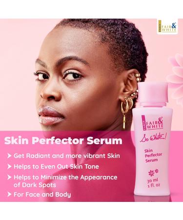 Fair and White So White Skin Brightening Serum 30ml | Face Elbows Knees Feet | Kojic Acid & Castor Oil - International Shipping - Buy Online on SooperMarket.com