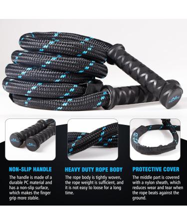 Super Trip Weighted Jump Rope for Adult Fitness - 360 Rotating Handles Heavy 3.1/3.4 lb Rope for Full Body Workout - Ideal for Men & Women - Buy Online on SooperMarket.com