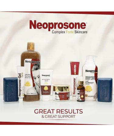 NEOPROSONE Skin Brightening Cream 1.7 Fl oz/50 ml | Fade Dark Spots on Face, Elbows, Knees & Body | Alpha Arbutin, Lactic Acid, Castor Oil - Buy Online on SooperMarket.com