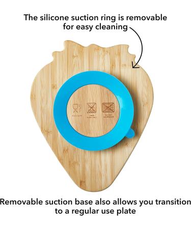 Nuby Bamboo Strawberry Plate - Weaning Tableware for 12+ Months - Buy Online on SooperMarket.com