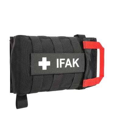 Tasmanian Tiger TT IFAK Pouch VL L Molle-compatible First Aid Kit Belt Bag for Hiking Outdoor Travel Police Service (Black)