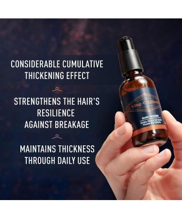 King C. Gillette Beard Thickener with Vitamin B Complex and Caffeine 1.7oz - Buy Online on SooperMarket.com