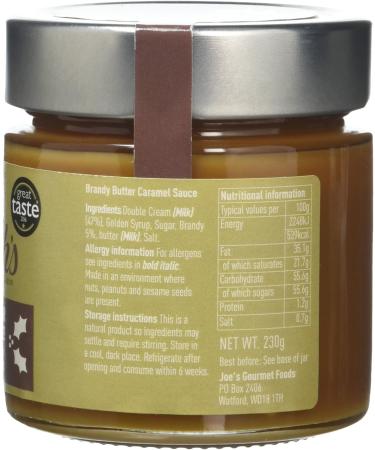 Joe & Seph's Brandy Butter Caramel Sauce 230g - Decadent Flavors in a Pack of 1 - Buy Online on SooperMarket.com