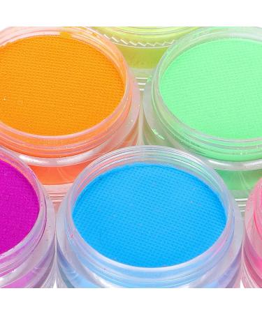 8pcs UV Body Paint Kit - Glow in the Dark Makeup Set for Halloween & Black Light Body Painting - Buy Online on SooperMarket.com