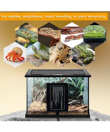 FIPASEN Reptile Heating Mat with Temperature Adjustment 8x12 Inch Terrarium Heat Mat for Tortoise/Snakes/Lizard/Gecko/Hermit Crab/Frog/Spider/Insect Breeding/Plant Box - Upgraded Reptile Heating Pad 8" X 12" with Adjust Knob - Buy Online on SooperMarket.com
