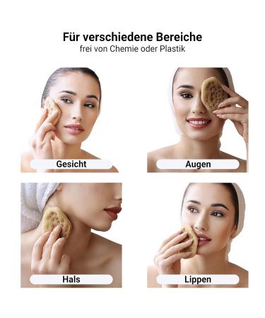 Tom & Pat Natural Face Sponge Reusable Dermatologist Approved for Makeup & Facial Cleaning | Eco-Friendly Skincare Tool from Greece | Buy Now! - Buy Online on SooperMarket.com