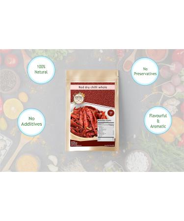 100% Natural Dry Red Chilli Whole - 100gm | Premium Quality Whole Red Chilli - Buy Online on SooperMarket.com