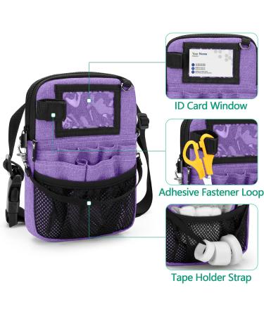 Trunab Nurse Fanny Pack with Tape Holder and Multiple Compartments Vet Nurse Pouch with Adjustable Waist Strap Utility Nurse Waist Bag for Stethoscopes Scissors and Other Medical Supplies Purple - Buy Online on SooperMarket.com