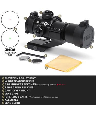 Tacticon Armament Predator V1 Red/Green Dot Sight | Combat Veteran Owned | Co-Witness | Waterproof Fog Proof - Buy Online on SooperMarket.com