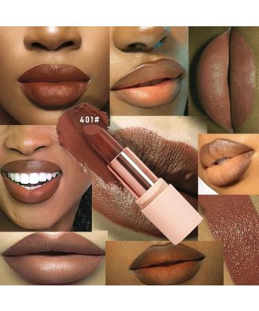 4 Pack Semi Matte Lipstick Set - High Pigment Velvet Matte Finish Waterproof & Long-Lasting Orange Pink Tones for Women - Buy Online on SooperMarket.com