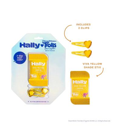 Buy Hally Hair Viva Yellow 1-Day Hair Color for Kids | Temporary Shade Stix Dye | No Mess Application | Washes Out Easily | Fun Trolls Hair Accessories for Girls & Boys - Buy Online on SooperMarket.com