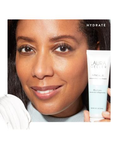 LAURA GELLER NEW YORK Face the Day Kit - Balance-n-Brighten Foundation Porcelain + Spackle Skin Perfecting Primer Hydrate + Kabuki Brush - Buy Online on SooperMarket.com
