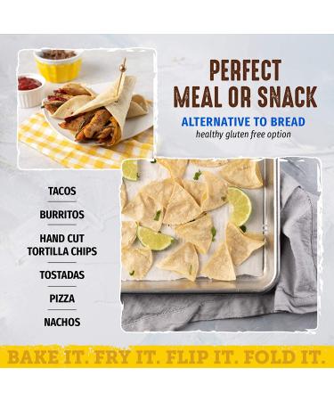 Del Campo 8 Inch Soft Corn Tortillas - Gluten Free, Authentic Mexican Food for Wraps, Tacos, Quesadillas, Burritos - Kosher (8ct) - 14 oz Pack - Buy Online on SooperMarket.com