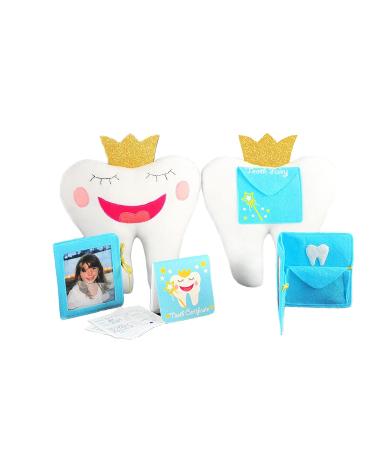 Tickle & Main Tooth Fairy Pillow Kit with Notepad and Keepsake Pouch - 3 Piece Set for Teeth, Notes, and Photos - Buy Online on SooperMarket.com