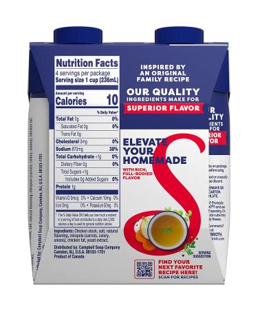 Swanson Chicken Broth 8 Ounce Quick Cups - 4 Count Pack - Buy Online on SooperMarket.com