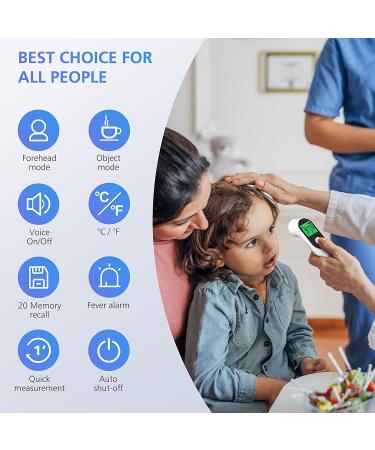 Comfier Touchless Forehead Thermometer - Fast & Accurate Infrared Digital Thermometer for Adults, Kids & Babies - Buy Online on SooperMarket.com