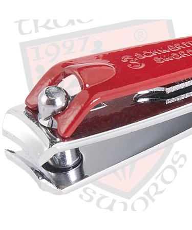 Three Swords Nail Clippers Set - 'CLIP' Fingernail & Toenail Clippers in Faux Leather Case (Red) | Buy Internationally - Buy Online on SooperMarket.com