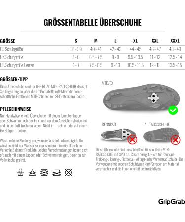 Buy Gripgrab RaceThermo X Neopren Winter MTB CX Gravel Bike Overshoes - Waterproof & Windproof - XL (44/45) - Ultimate Thermal Protection - Buy Online on SooperMarket.com