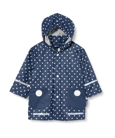 Playshoes Unisex Kid's Regenjacke Wind and Waterproof Raincoat Rainwear 86 navy points