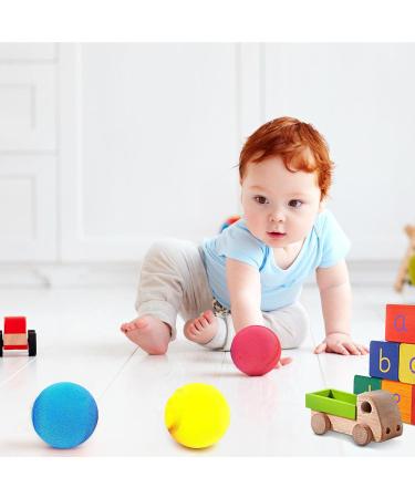 Set of 9 Colorful Soft Foam Balls for Kids - 6.5 cm Tennis Balls - Perfect for Playtime - International Shipping - Buy Online on SooperMarket.com