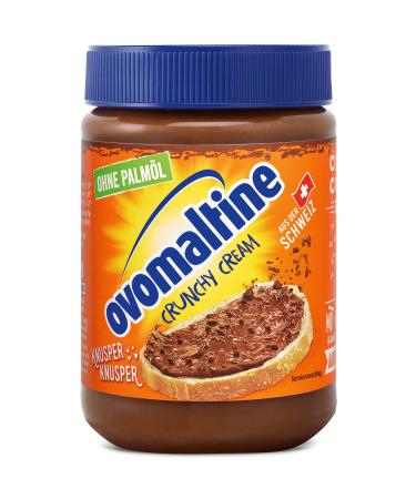 Ovomaltine Crunchy Cream Brot spread - uniquely crispy chocolate cream without palm oil - sweet spread with crispy ovomaltine pieces - Made in Switzerland (1 x 380g)