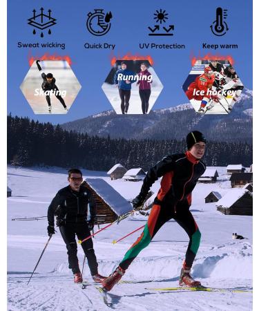 Men's Thermal Compression Shirt Fleece Lined Long Sleeve Athletic Base Layer - 5 Pack Large - Buy Online on SooperMarket.com