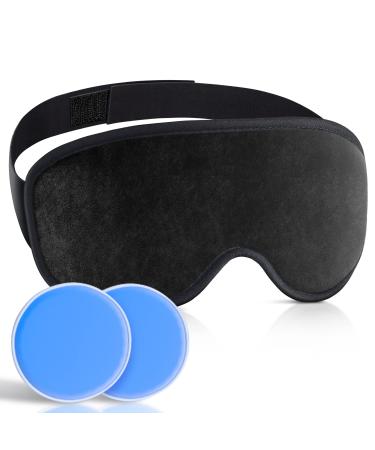 Medipaq Deluxe Magnetic Gel Eye Mask - HOT or Cold - Reduce Swelling Dark Circles Wrinkles Migraines Relief Hayfever Relief Sleep Mask Headache Relief or Tired Puffy Eyes - Cooling Eye Mask