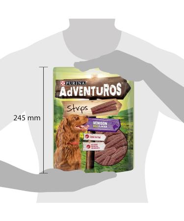 Adventuros Strips Dog Treat Venison Flavour 90g Pack of 6 Venison 540 g (Pack of 1) - Buy Online on SooperMarket.com