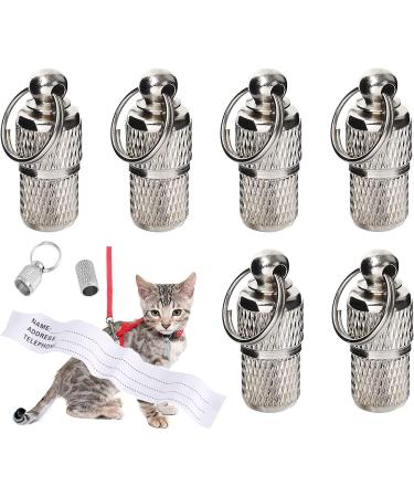Address tag for dogs cats 6 pieces of address pendants dog brand animal brand with key ring address cat brand dog brand trailer personalized dog brand pets dogs cats accessories