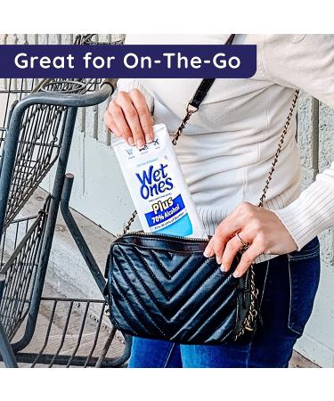 Wet Ones 70% Alcohol Hand Sanitizing Wipes - 20 Count, Pack of 10 - Kills 99.99% of Germs - Bulk Buy - Buy Online on SooperMarket.com