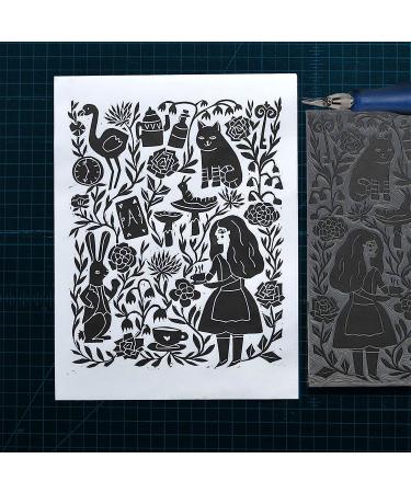 Falling in Art Soft Linoleum Carving Block 9 x 12 Grey - 2 Pack | High-Quality Material - Buy Online on SooperMarket.com
