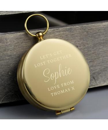 Custom Engraved Coordinate Compass - Personalised Keepsake Gift - Buy Online on SooperMarket.com
