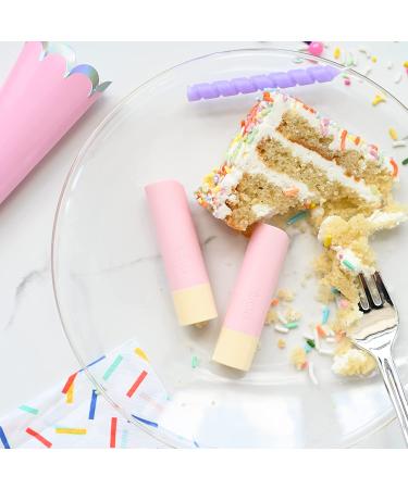 EOS Super Soft Shea Lip Balm Stick- Birthday Cake | 0.14 oz | Long-Lasting Hydration - Buy Online on SooperMarket.com