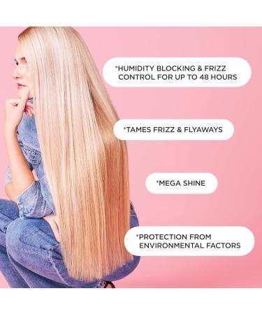 Cake Beauty Anti Frizz Shine Spray The Shine On - Blocks Humidity for Smooth Frizz Free Shiny Hair - Safflower Sweet Almond Moringa & Argan Oil - For All Hair Types - 4.2 Oz 4.2 Ounce (Pack of 1) - Buy Online on SooperMarket.com