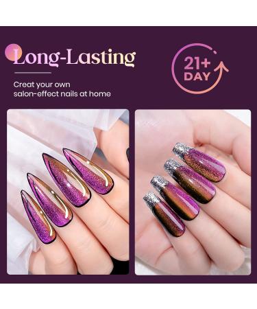 MIZHSE Glitter Nail Polish Cat Eye 9D Gel Nail with Magnetic Stick Soak-Off UV LED Gel Polish Discoloration Manicure DIY Gel Nail Polish 10ml*1 - Buy Online on SooperMarket.com