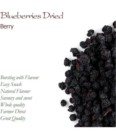 Blue Berries Whole Organic Billberies - Dehydrated unsweetend no sugar added blueberrys - Vaccinium myrtillus L - Dried Blueberries Organic Blueberries Dried Bilberries Organic Blueberry - Buy Online on SooperMarket.com